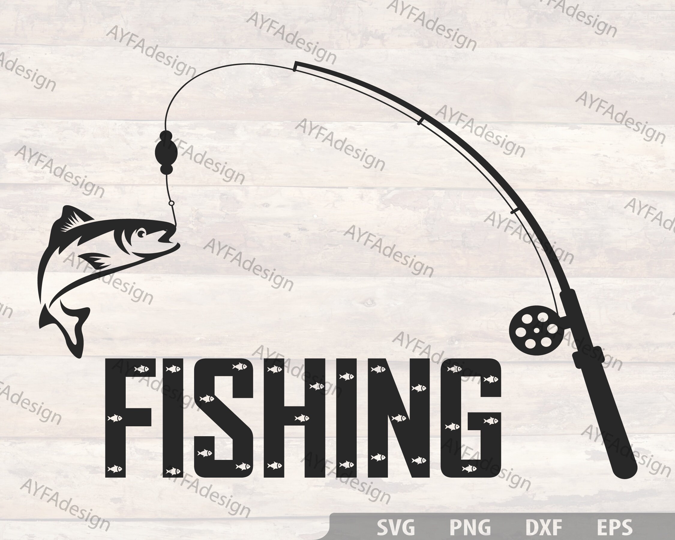 Fishing Svg, Bass Fishing Svg, Fishing Rod Svg, Fishing Pole Svg