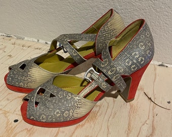 Replica Snake Skin Heels (US WOMEN 8.5)