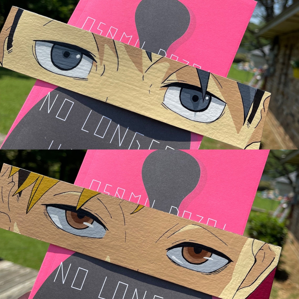 Two Customizable Anime Bookmarks Etsy
