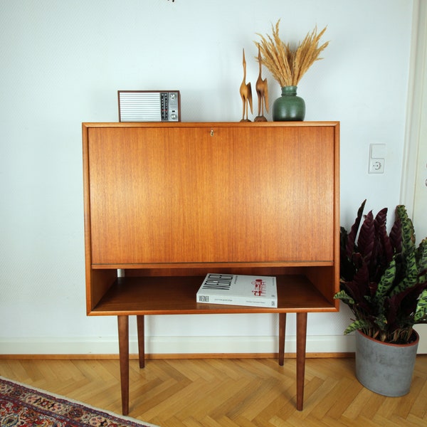 Mid-Century Sideboard Kommode Barschrank Sekretär Georg Satink WK Möbel 50er 60er Vintage Design