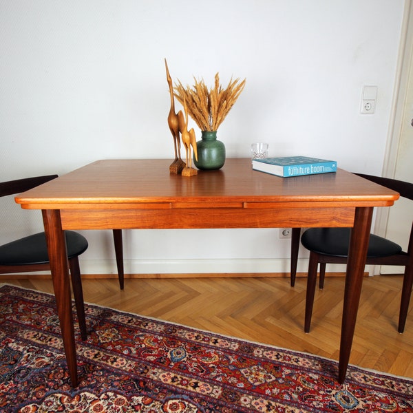 Mid-Century Esstisch Tisch Dining Table Danish Teak 50er 60er 70er Vintage Design