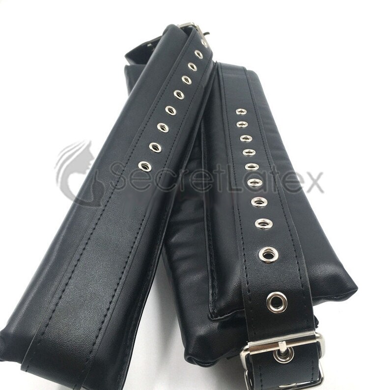 Black Leg Restraint Strap System Legs Open Legs Bondage Etsy