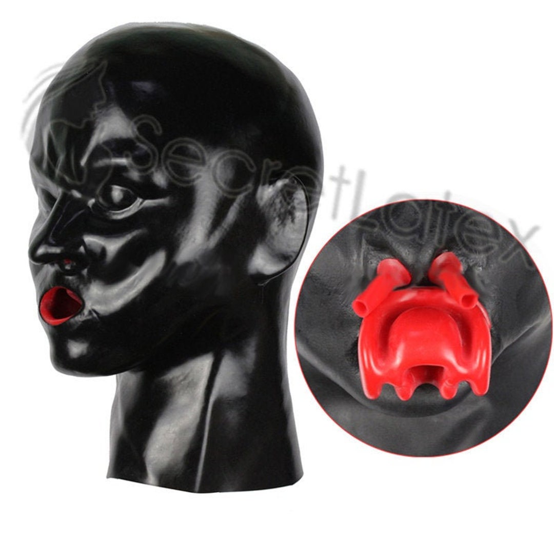 Rubberfashion latex gag - mouth gag with mouth lining - SM gag with he –  JUPUDA