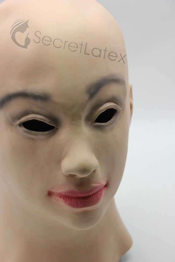 Latex Female Mask Full Head Cross Dress Transgender Lady Woman Disguise