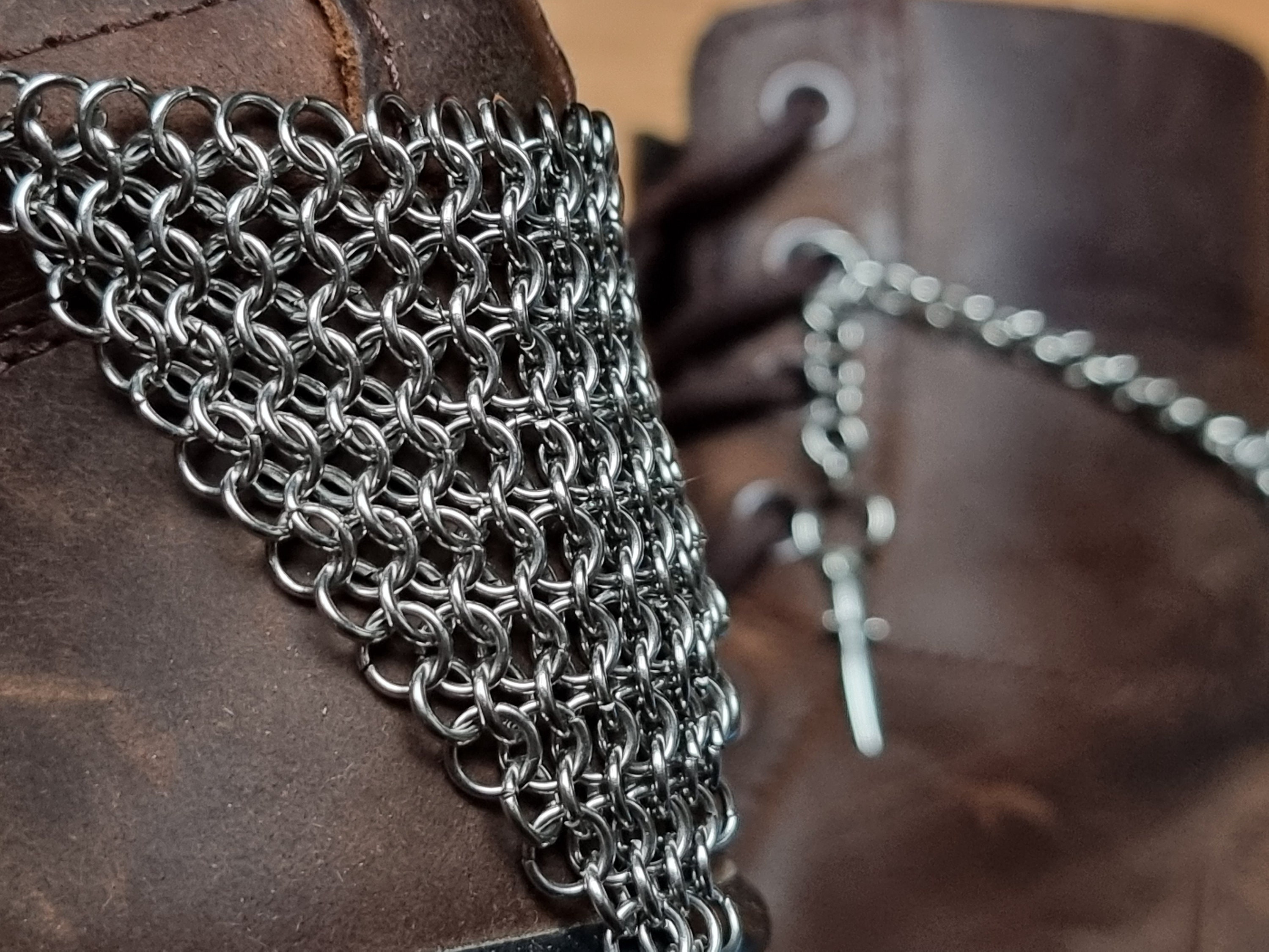 Chainmail Armour Boot & Shoe Chains the Book of Knights - Etsy