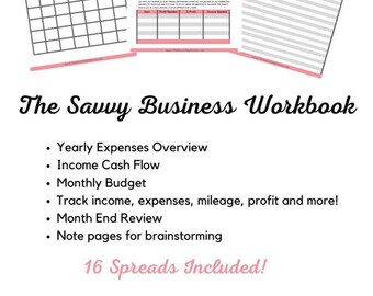 The Savvy Business Budget Workbook- DIGITAL