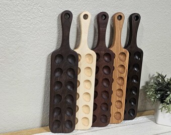 12 Count Deviled Egg Charcuterie Brett | Wende | Mehrere Holzfarben