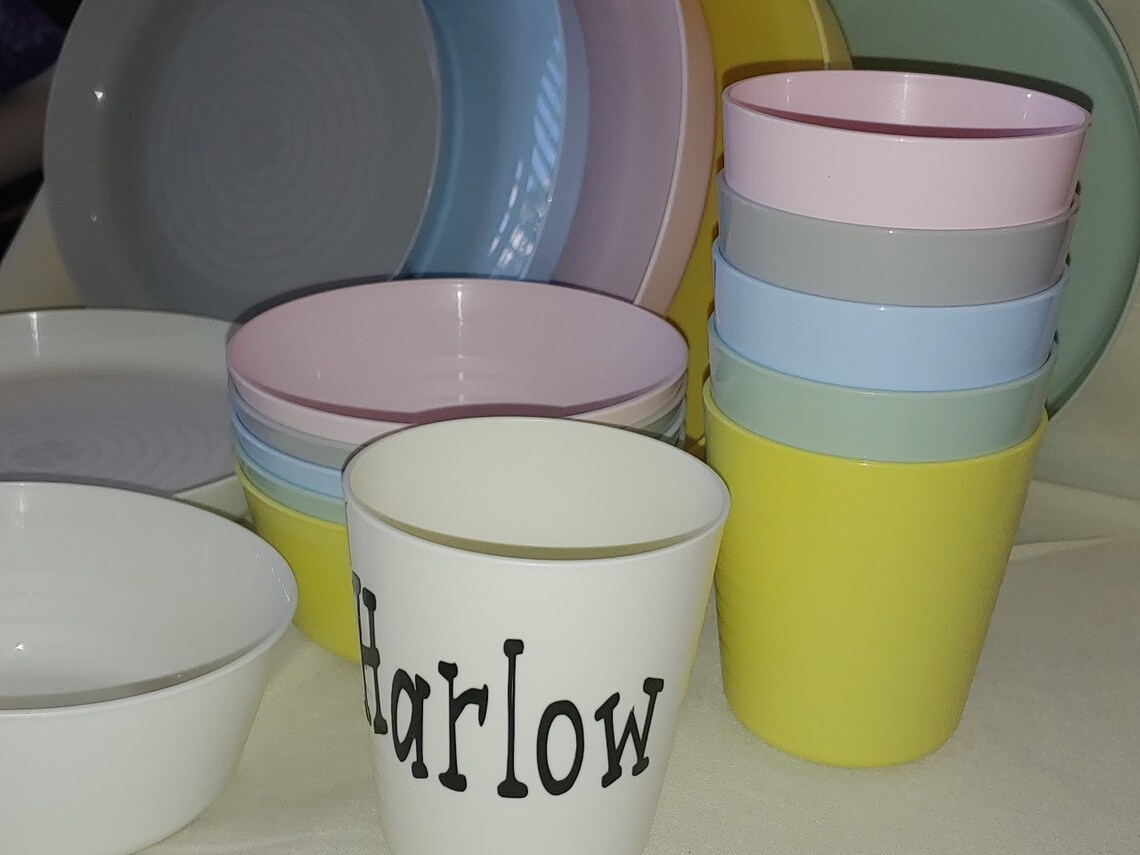Personalized bowl plate cup set for children Etsy