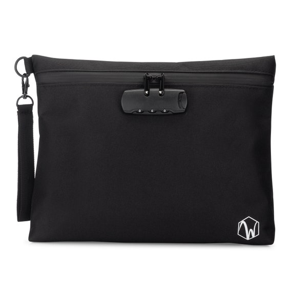 Smell Proof Bag With Tray and Combination Lock by Nada Whiff Discreet and  Odorless Flexible & Travel Ready Stash Bag 