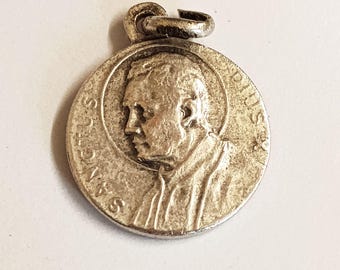 Vintage Holy Relic Medal Pope Pius X