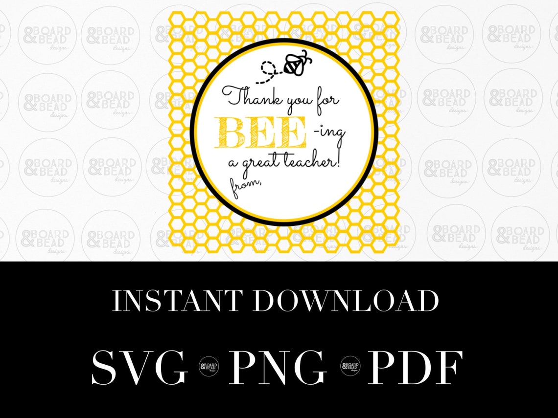 Teacher Appreciation Week Printable Thanks For BEE ing A Etsy