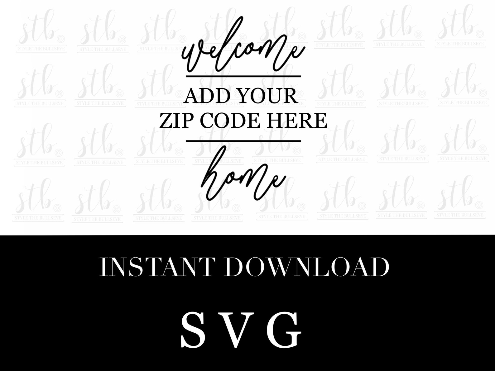Welcome Home SVG Cut File for Cricut- Welcome Home Zip Code SVG ...