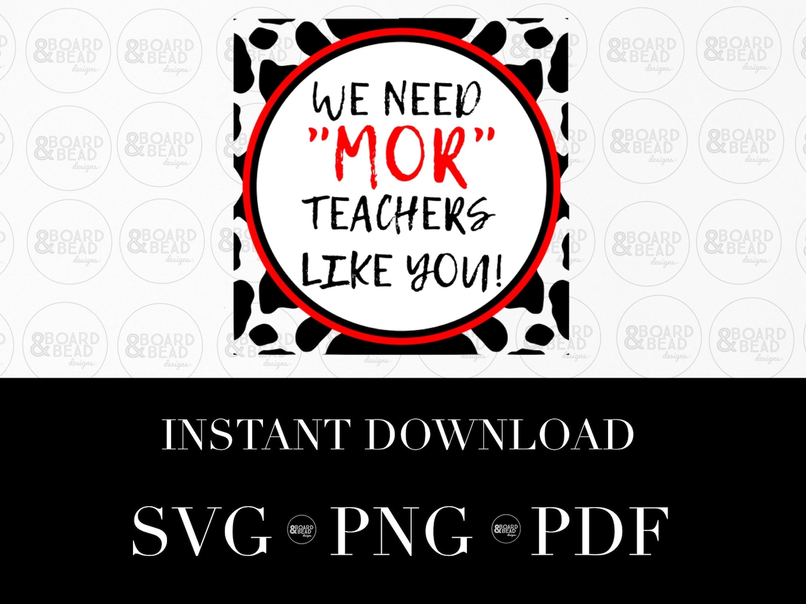 ChickFilA Teacher Appreciation Printable and Cut File Etsy