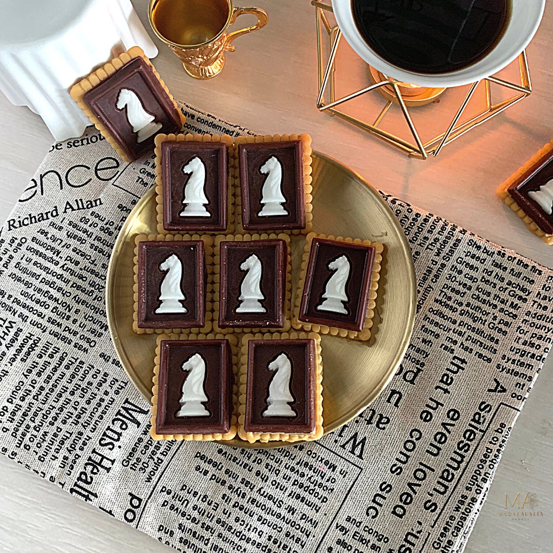 Chessmen Butter Cookies Knight Cookie Tart Shortbread Etsy