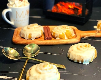 Cinnamon Roll Wax Melts | Cinnamon Bun Rolls wax Melts | Highly Scented Wax Melts | Cinnabon Wax | Fake Food Candle |