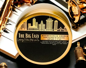 Vanilla Scented Tonka Bean Scented Candle | The Big Easy Candle| Woody Scented