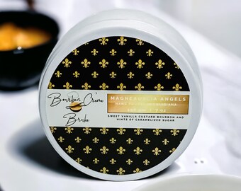 Bourbon Creme Brulee Candle |Creme Brulee Scented | Dessert Scented Candle | Vanilla Scented Candle