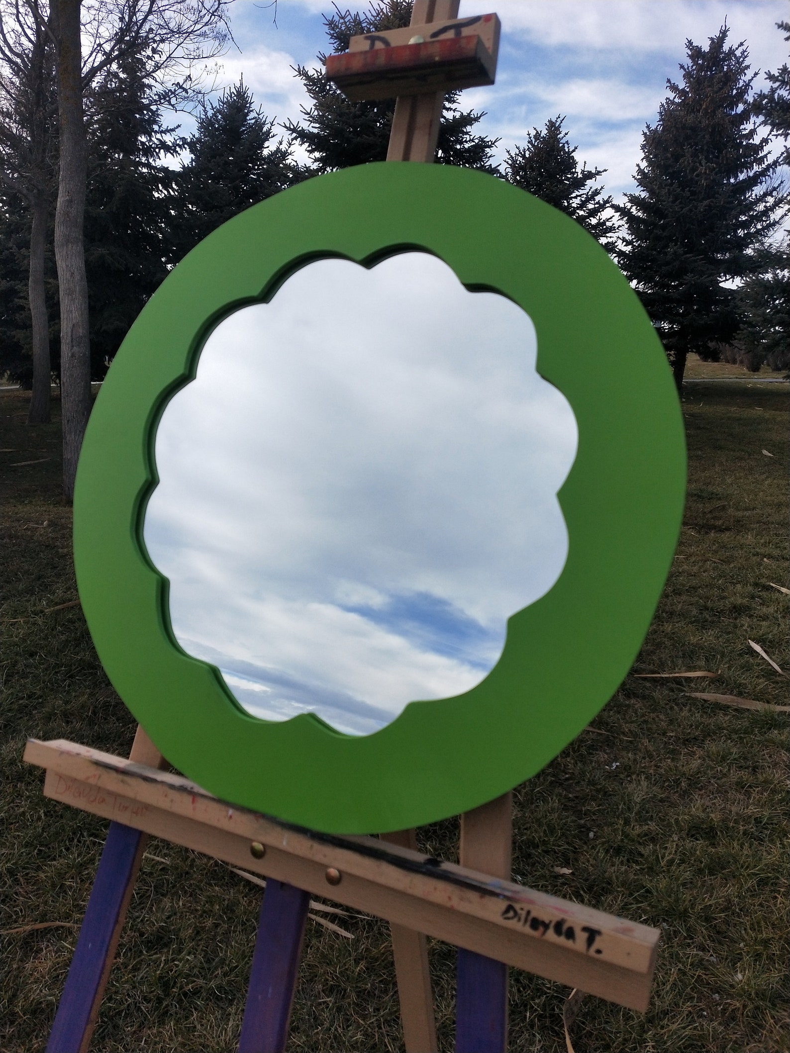 Daisy Mirror Wall Mirror Handcrafted Mirror Flower Framed Etsy