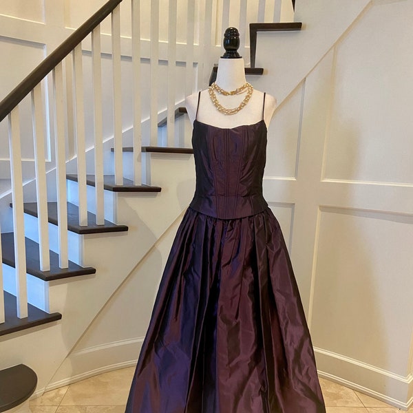 Vintage Purple Ballgown Jessica McClintock | Formal Event, Wedding Dress, Bridesmaid's Dress, Fairytale Wedding, Mystic Medieval, Goth Dress