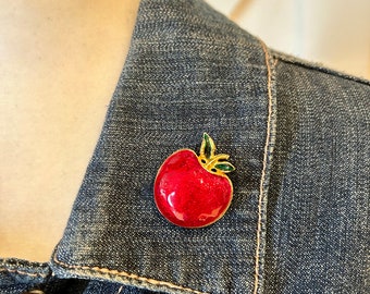 Vintage Apple Brooch