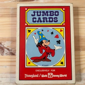 Disney Jumbo Playing Cards - New Condition, Wrapped in Box