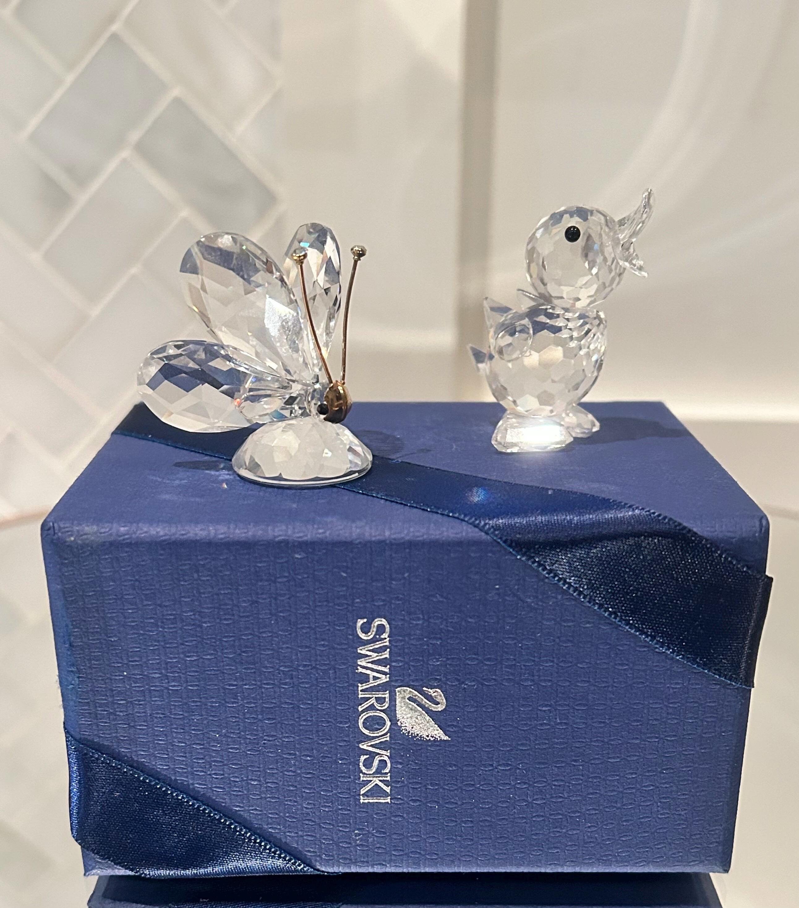 スワロフスキー アヒル型クリスタルフィギュア 2個セット 楽天市場
