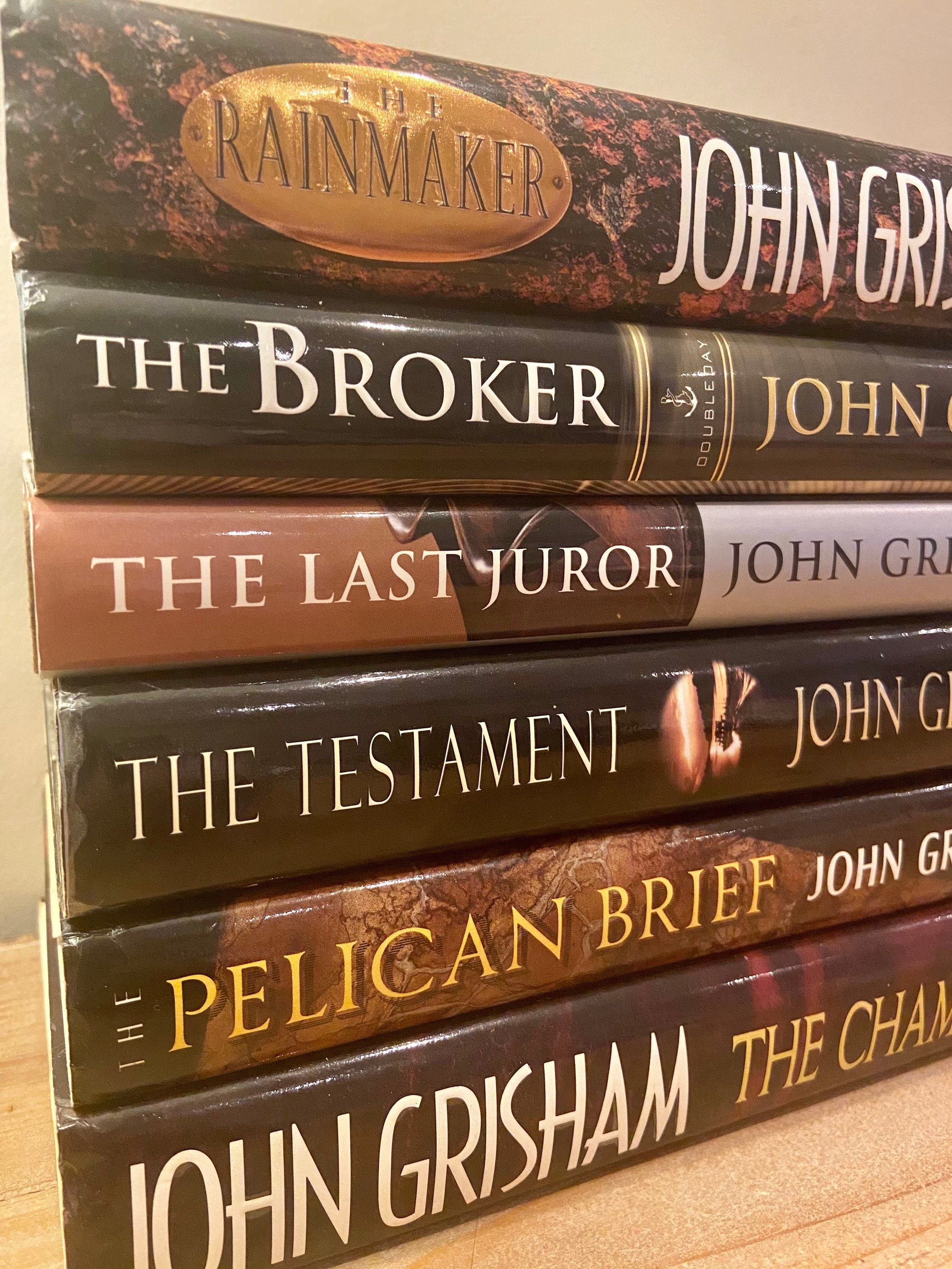 John Grisham Hardcover Novels, 1st Editions | Legal Thrillers, New York Times Bestsellers, The Rainmaker, The Pelican Brief, and More!