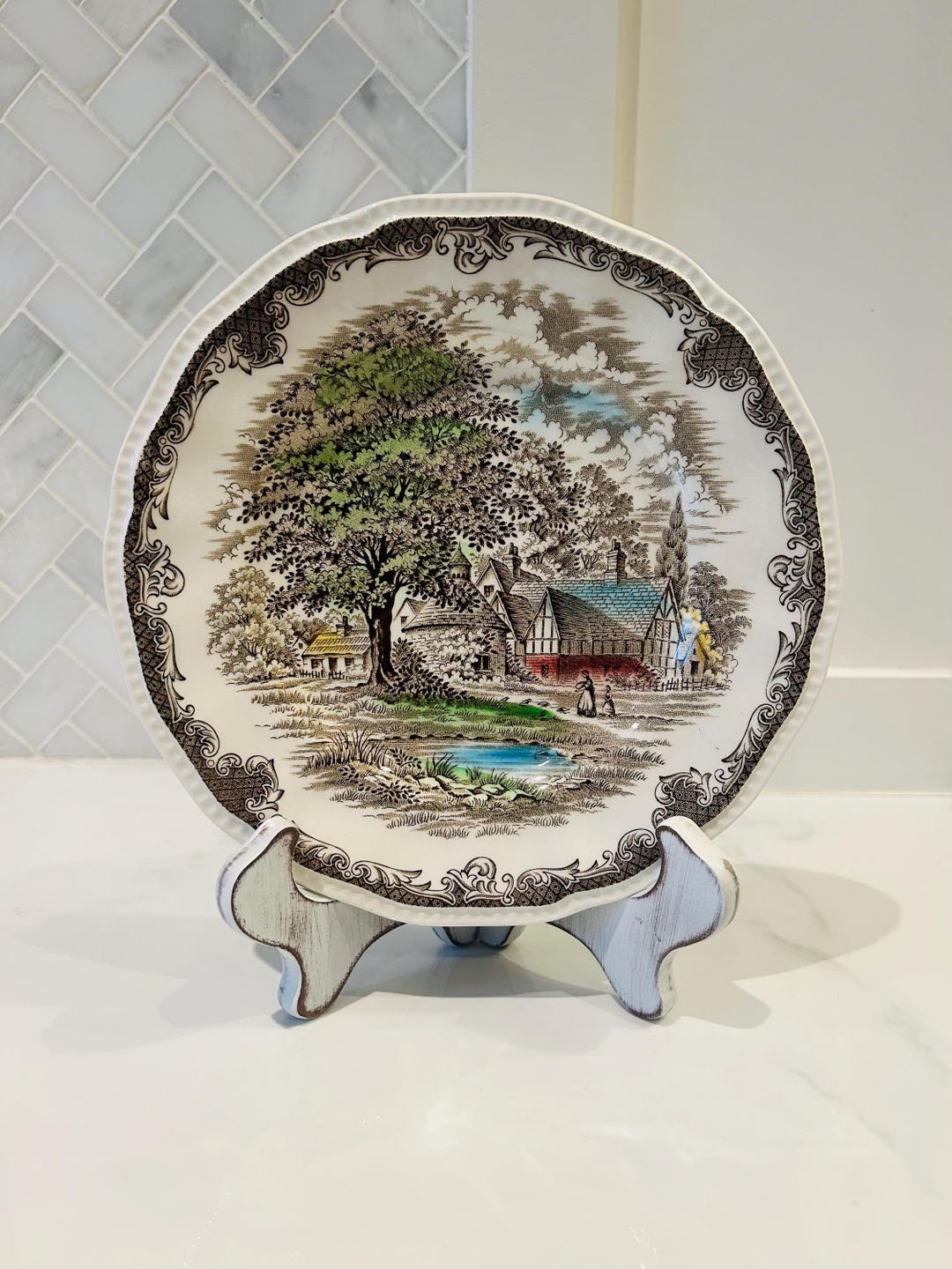 Shakespeare's Sonnets Plate: Kensington Ironstone Anne Hathaway