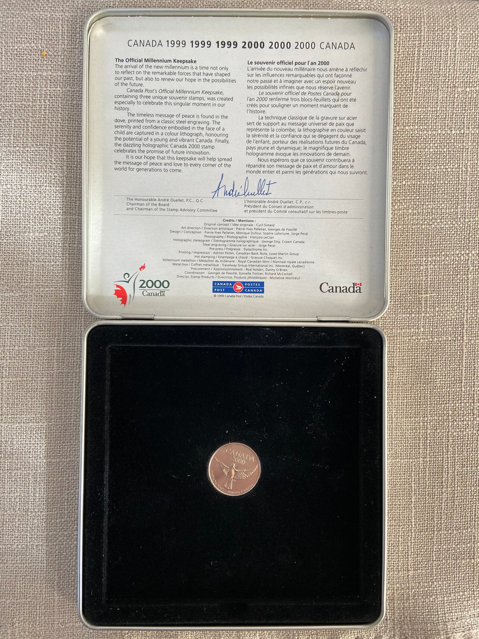 Official Millennium Keepsake Coin Canada Post 19992000 Etsy