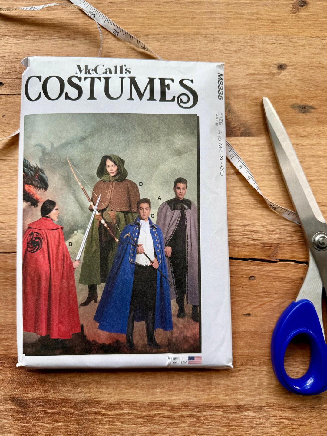 Knight Cape Pattern Mccall's M8335 Costume Cape Sewing Pattern – Knight, Medieval, Royal - Etsy