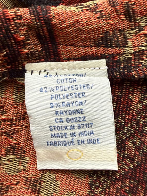 Vintage Tapestry Jacket: Boho Patchwork Coat, Siz… - image 11