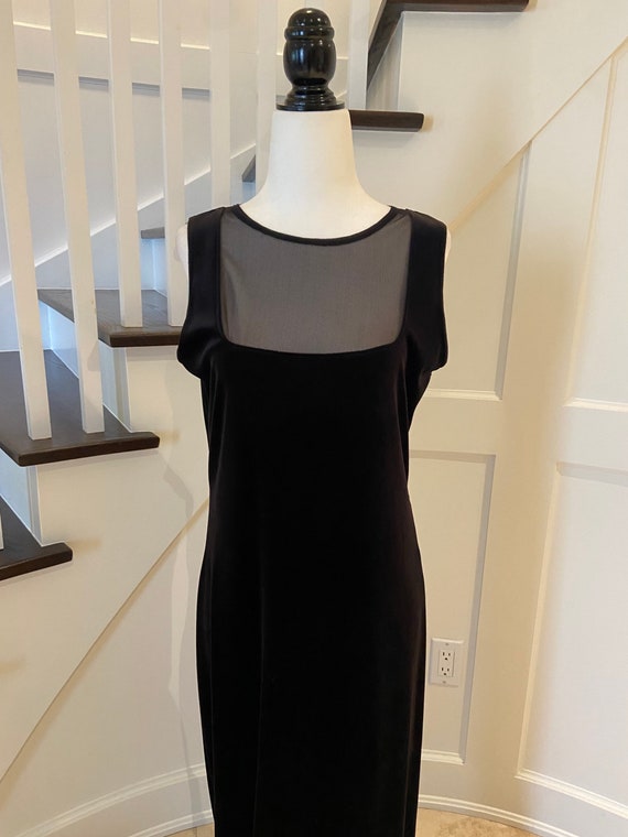 90's Velvet Long Black Dress by Emanuel Ungaro LI… - image 3