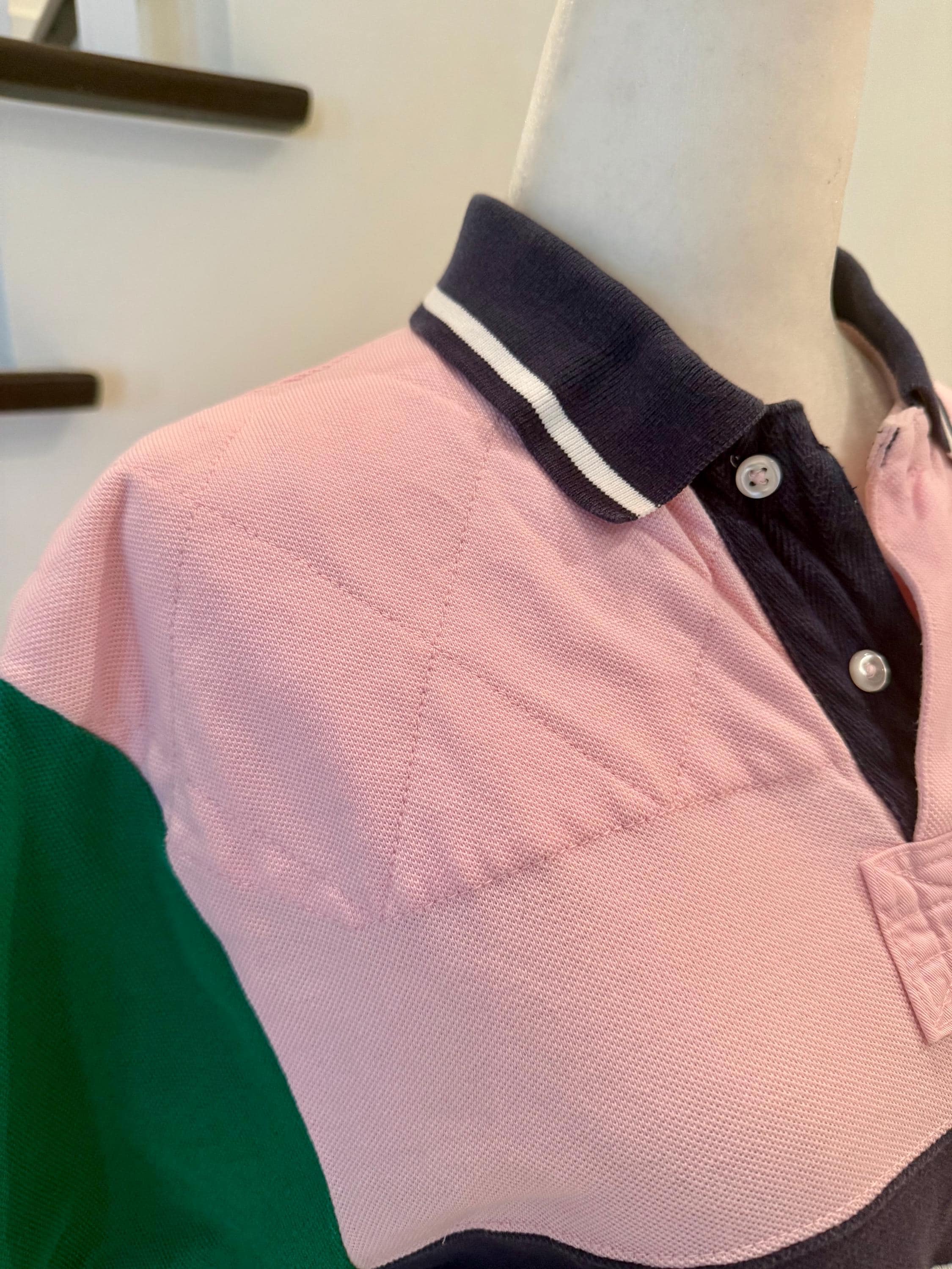Vintage Pink Polo Ralph Lauren Rugby Shirt: Pink Size Medium - Etsy