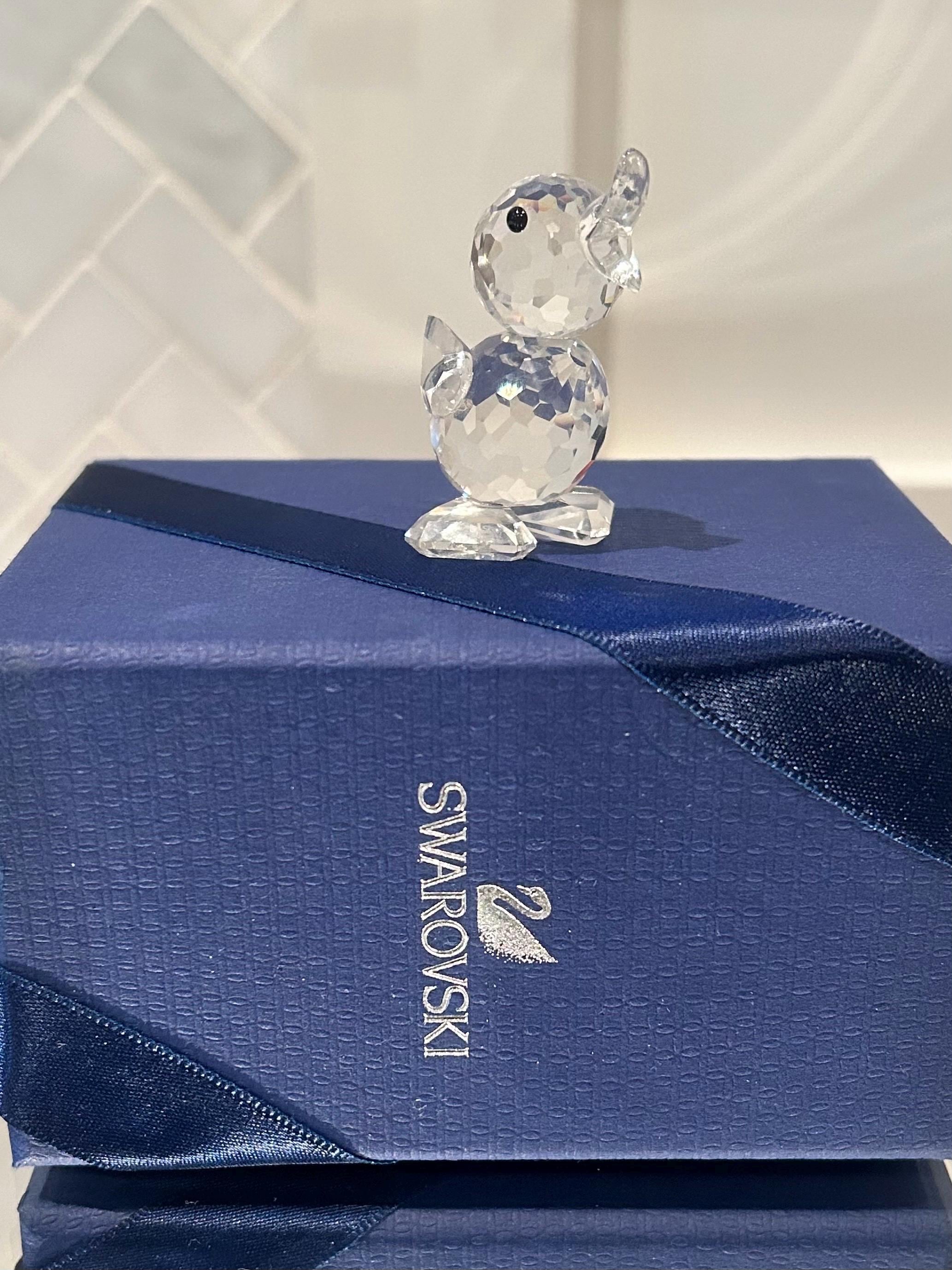 スワロフスキー アヒル型クリスタルフィギュア 2個セット SWAROVSKI