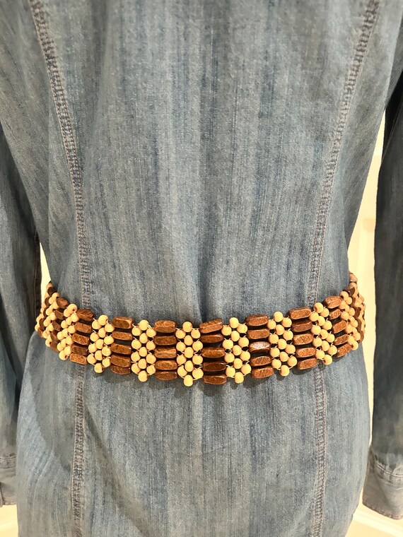 Vintage Boho Beaded Woven Tie Front Belt Zhang Trading Women main image 2