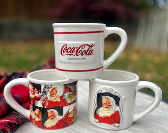 Vintage Coca Cola Christmas Mug: Old Fashioned Santa Coke Gift