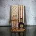 Handmade American Flag Whiskey Rack, Wood Burnt Shot Glass Shelf - Etsy
