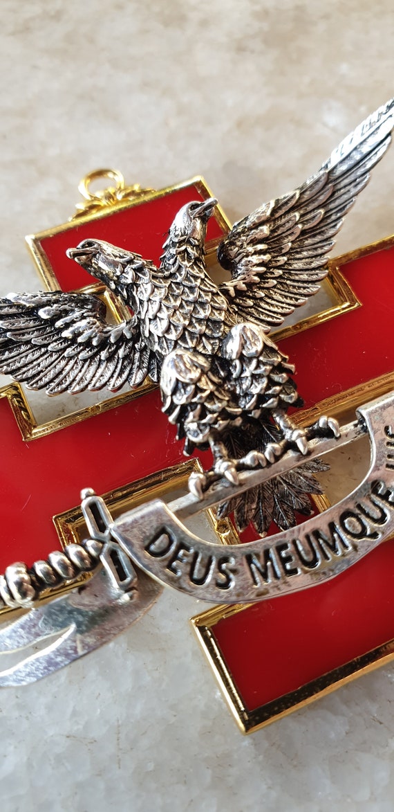 33° Grado - Collarin, Rito Escocés Antiguo Y Aceptado. Collarines 33 - Foto 8