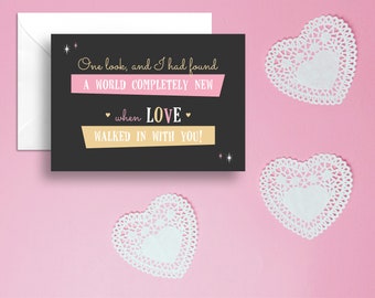 Blank inside Love and Marriage Frank Sinatra Horse and Carriage Hand Drawn WeddingAnniversary Card