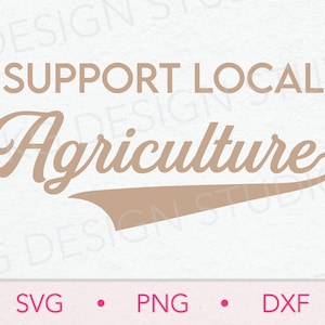 Support Local Agriculture SVG PNG DXF, Digital Download, Cricut Cut file, Agriculture, Country, Support Farmers