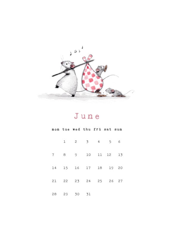 printable calendar for june monthly calendar with a cute etsy