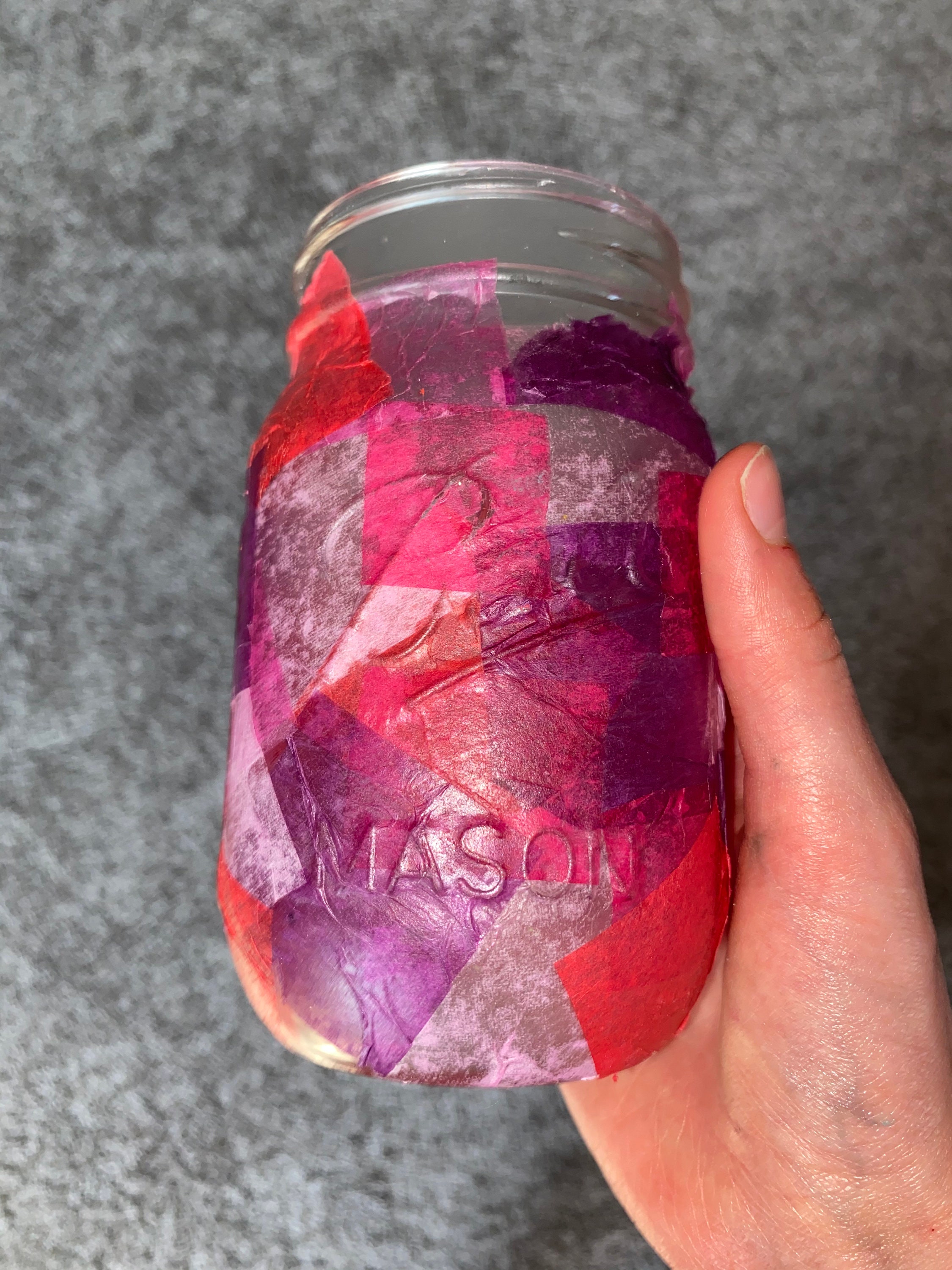 Tissue Paper Mason Jar Etsy