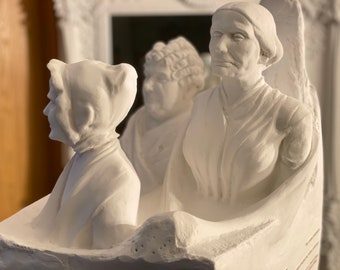 Réplica de la Estatua del Sufragio de Adelaida Johnson de 1921 "Monumento al Retrato" a Lucretia Mott, Susan B. Anthony, Elizabeth Cady Stanton Sufragista