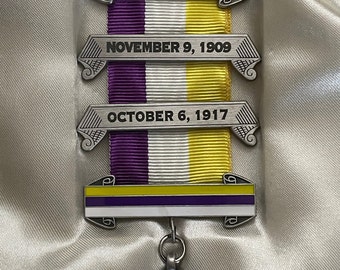 Sufragista de reproducción rara *Medalla de la Huelga de Hambre* *Alice Paul* Sufragista Partido Nacional de la Mujer ERA Votos para Mujeres