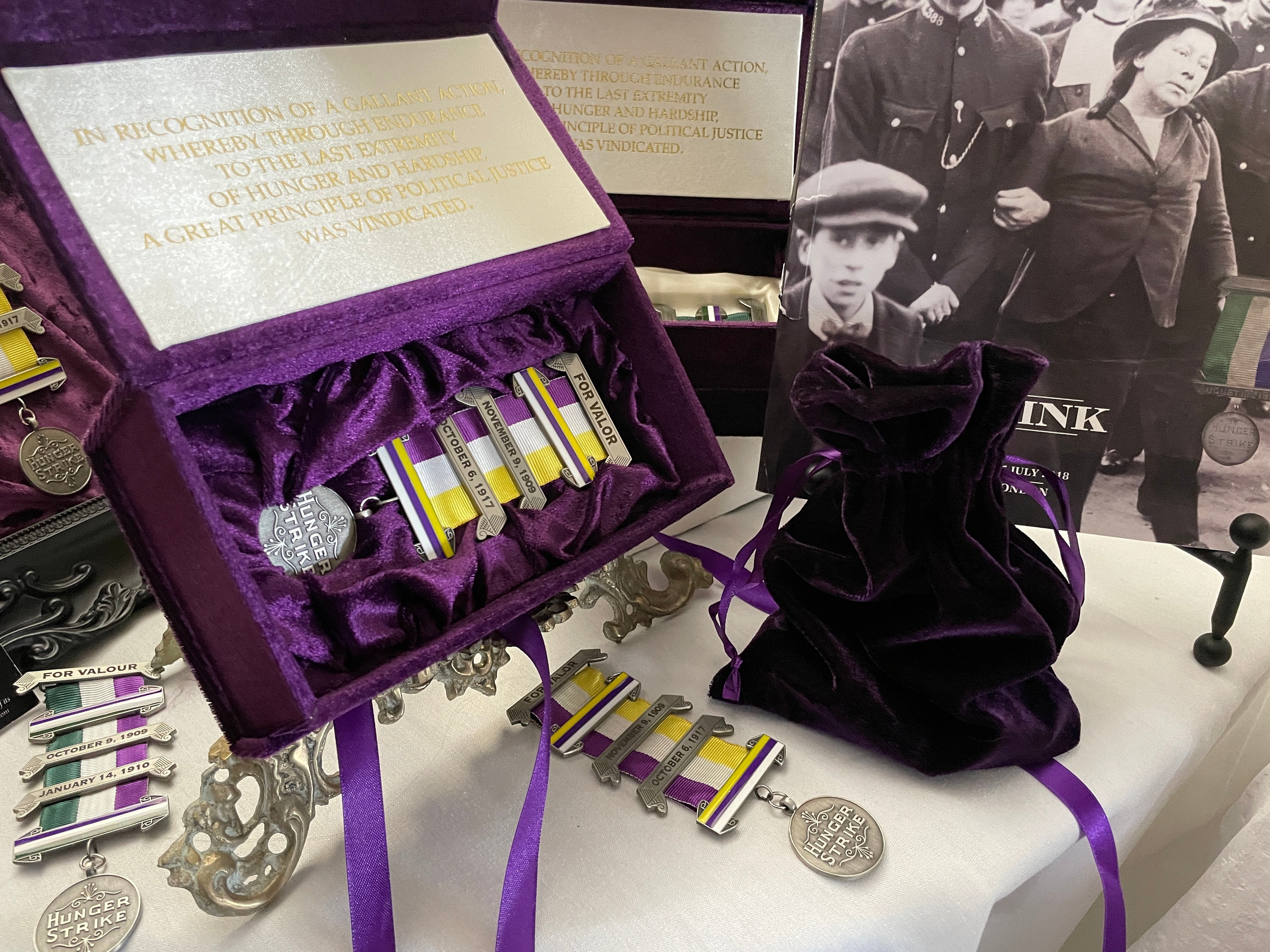 Rare Reproduction Suffragette *hunger Strike Medal* *alice Paul ...