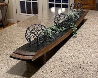 Bourbon Barrel Stave Table Centerpiece Tray