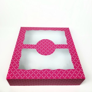 Pattern Window Cake Box 12x12x3 Inch