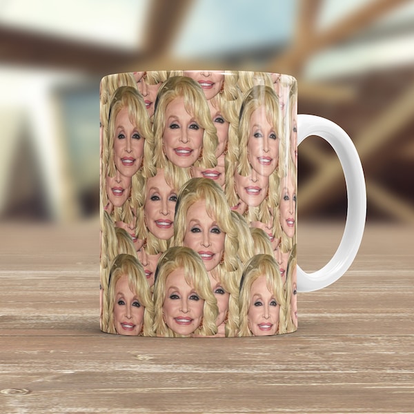 Ceramic Dolly Parton Coffee Mug Etsy