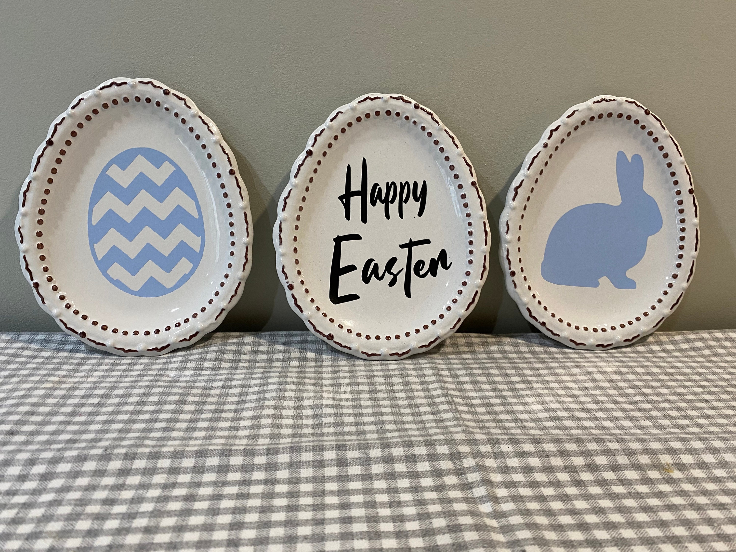 Decorative Easter Plate Set Etsy