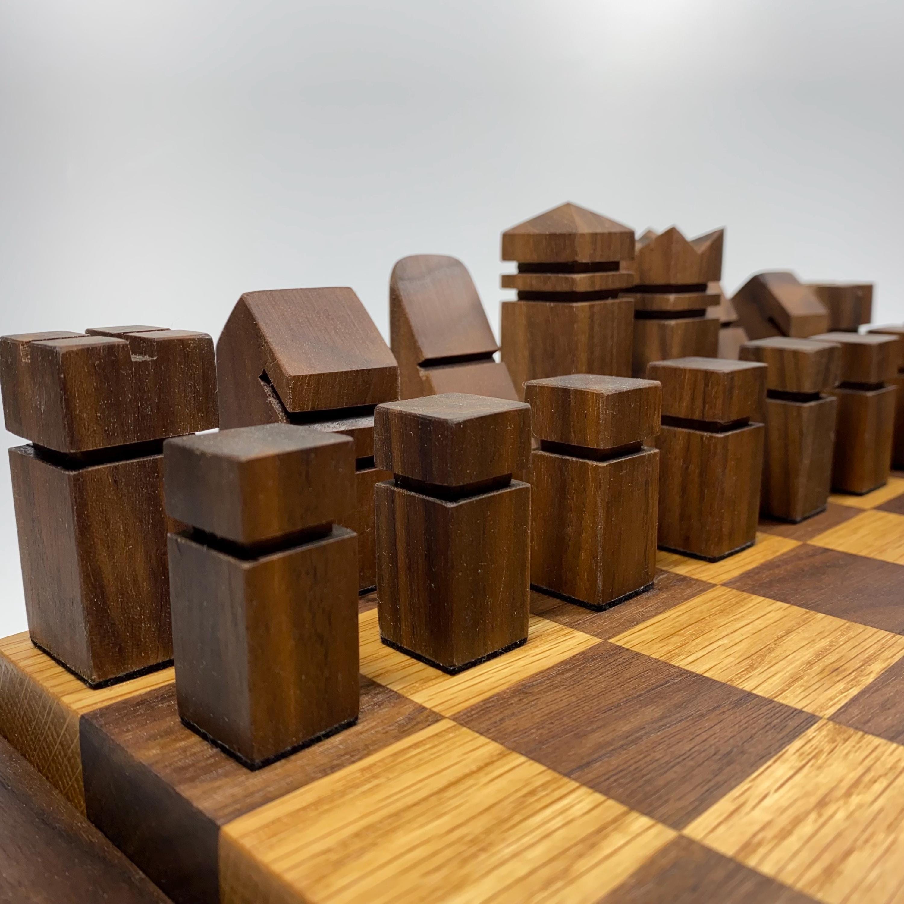 Bishop II Cherry Finish Reversible Chess Checker Game Table W Game Tray Chess Fingures Not Included